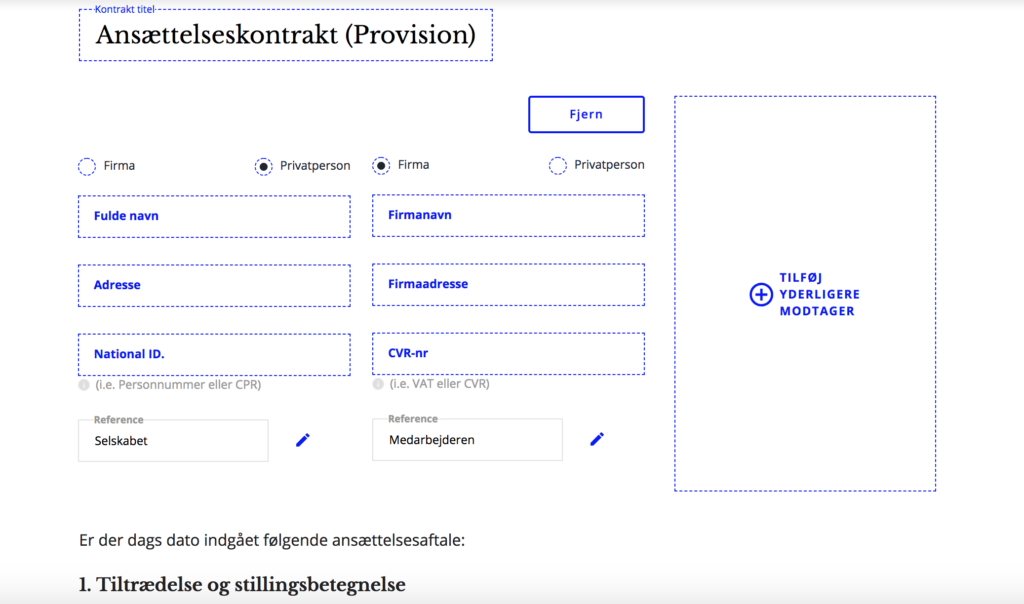 Gratis Skabelon: Ansættelseskontrakt Til Sælgere (2020) | Statum